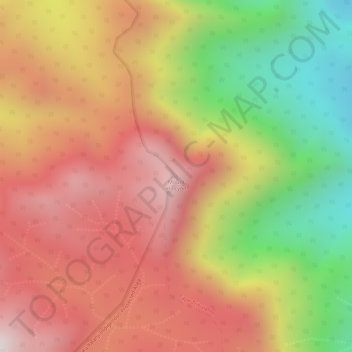 Mount Halcyon topographic map, elevation, terrain