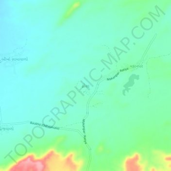 Dhonsa topographic map, elevation, terrain