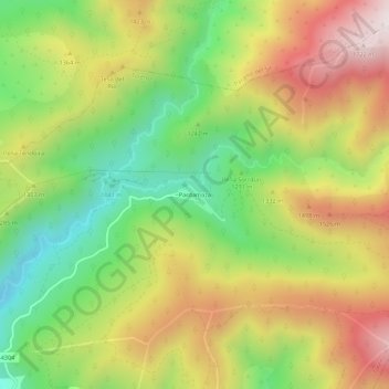 Pardamaza topographic map, elevation, terrain