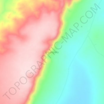 Kiponzelo topographic map, elevation, terrain