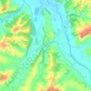 La Sterza topographic map, elevation, terrain