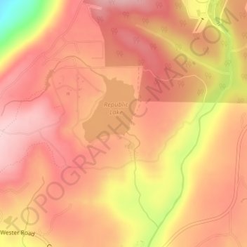 Camp Comer Dam topographic map, elevation, terrain
