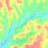 Chambersville topographic map, elevation, terrain