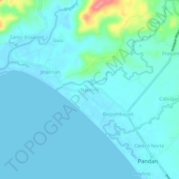 Nauring topographic map, elevation, terrain