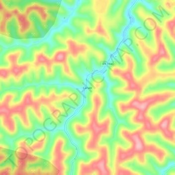Carver topographic map, elevation, terrain