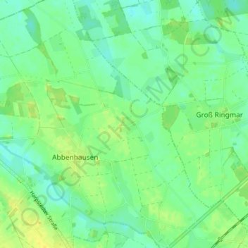Üssinghausen topographic map, elevation, terrain