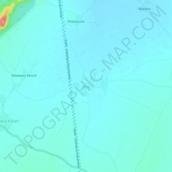 Jola topographic map, elevation, terrain