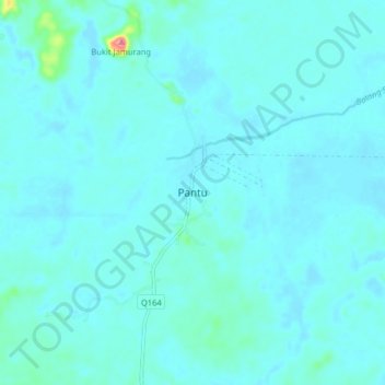 Pantu topographic map, elevation, terrain