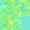 Lake Butler topographic map, elevation, terrain