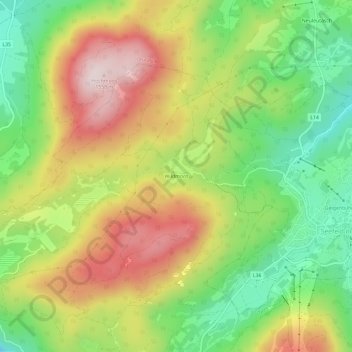 Wildmoos topographic map, elevation, terrain