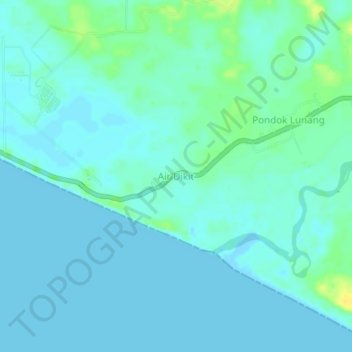 Air Dikit topographic map, elevation, terrain