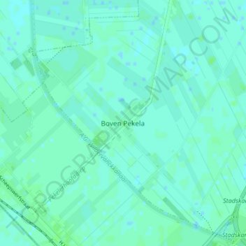 Boven Pekela topographic map, elevation, terrain