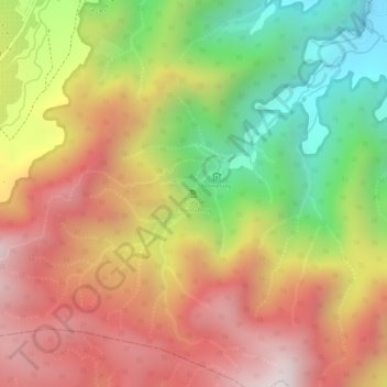 Cibareubeuy Waterfall topographic map, elevation, terrain