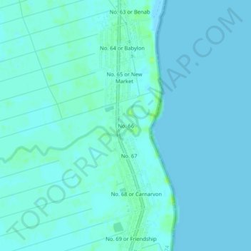 No. 66 topographic map, elevation, terrain