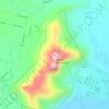 Sleeping Giant topographic map, elevation, terrain