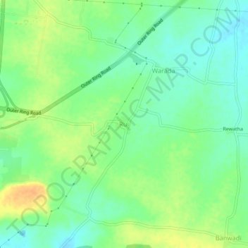 Rui topographic map, elevation, terrain