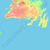 Saint Pierre and Miquelon topographic map, elevation, terrain