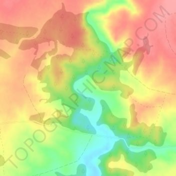 Corral de Losado topographic map, elevation, terrain