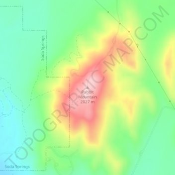 Rabbit Mountain topographic map, elevation, terrain