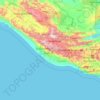 Quetzaltenango topographic map, elevation, terrain