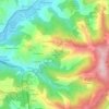 Cantiquín topographic map, elevation, terrain