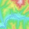 Neagra topographic map, elevation, terrain