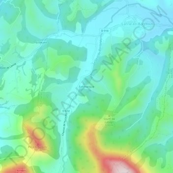 Salefranque topographic map, elevation, terrain