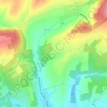 Couvi topographic map, elevation, terrain