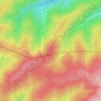 Westenfelder Stoß topographic map, elevation, terrain