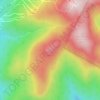 Bone Mountain topographic map, elevation, terrain