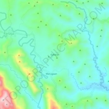 Galacia topographic map, elevation, terrain