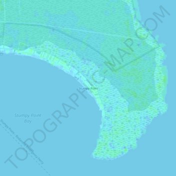 Stumpy Point topographic map, elevation, terrain