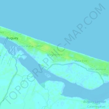 Mala Weste topographic map, elevation, terrain