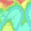 Harlands Flats topographic map, elevation, terrain