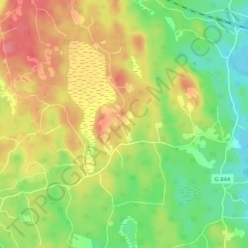 Gåtahult topographic map, elevation, terrain