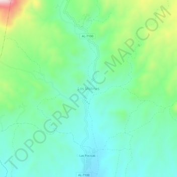 Los Molinas topographic map, elevation, terrain