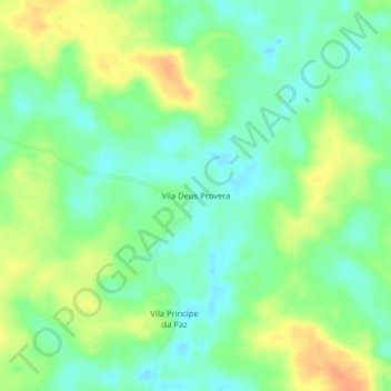 Vila Deus Provera topographic map, elevation, terrain