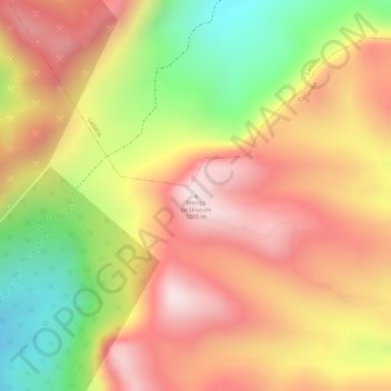 Maciço do Urucum topographic map, elevation, terrain