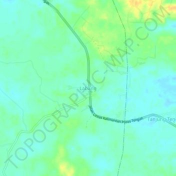 Labang topographic map, elevation, terrain