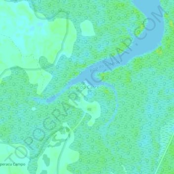Vila do Castelo topographic map, elevation, terrain