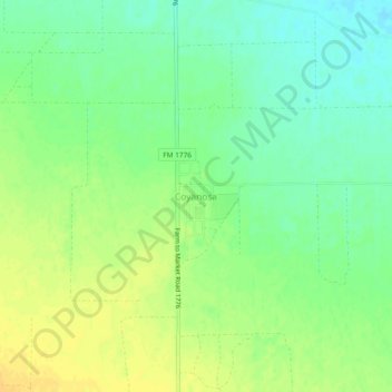 Coyanosa topographic map, elevation, terrain