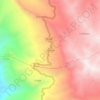 Adcuñac topographic map, elevation, terrain