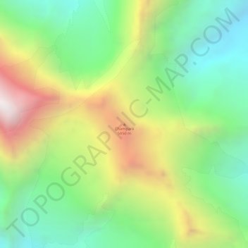 Champará topographic map, elevation, terrain