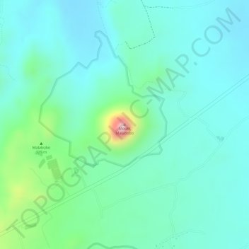 Mount Malabobo topographic map, elevation, terrain