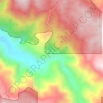 Habinsaran topographic map, elevation, terrain