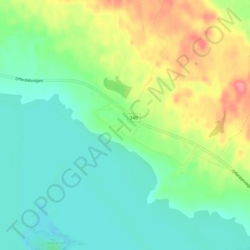 Nordannälden topographic map, elevation, terrain