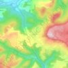Tournadous topographic map, elevation, terrain