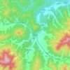 Sihai topographic map, elevation, terrain