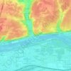 Mont-Guerre topographic map, elevation, terrain