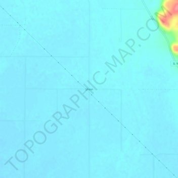 Shinn topographic map, elevation, terrain